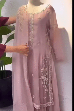 Stylish Georgette Embellished Kurti Set: Contemporary Elegance for Versatile Occasions