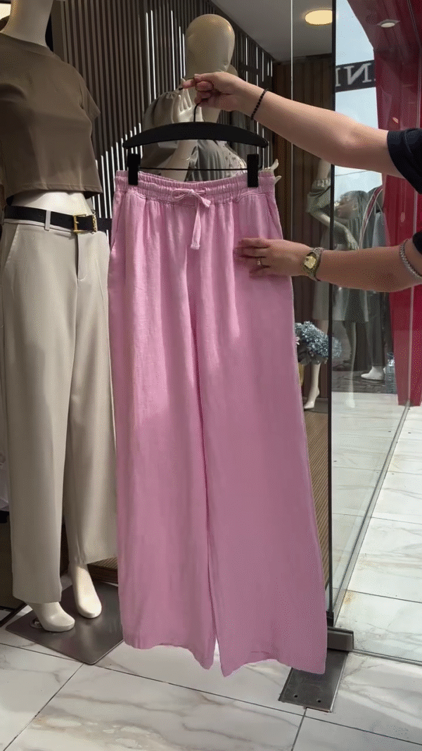 Women Pink Solid Cord-Set with Shirt and Trouser - Image 5