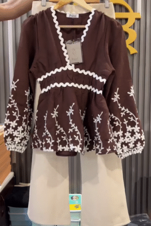 Fashionable Georgette Heavy Embroidery Top for Women