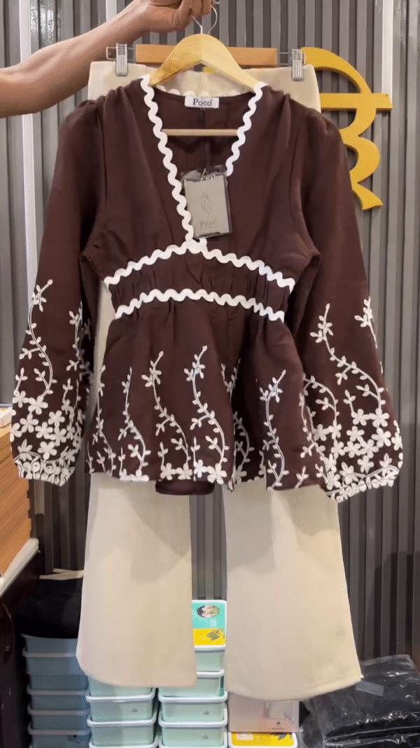 Fashionable Georgette Heavy Embroidery Top for Women