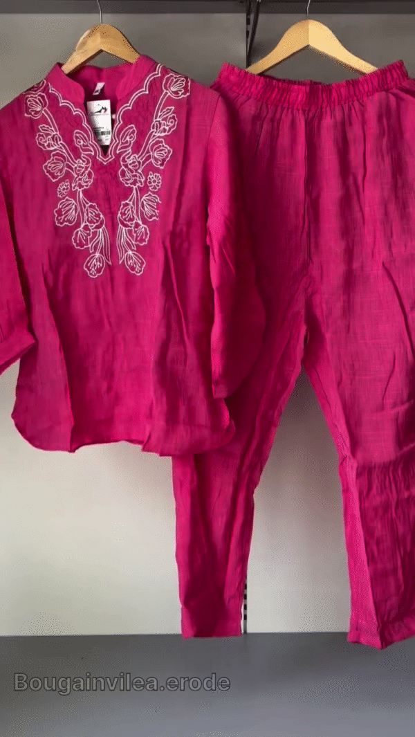 Floral Muse – Embellished Embroidered Co-ord Set for Women