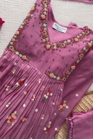 Designer Embroidered Kurta & Pant Set with Dupatta – Regal Style for Every Occasion