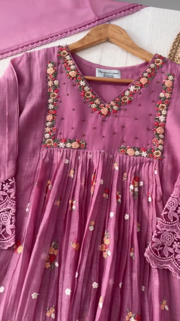 Designer Embroidered Kurta & Pant Set with Dupatta – Regal Style for Every Occasion - Image 2