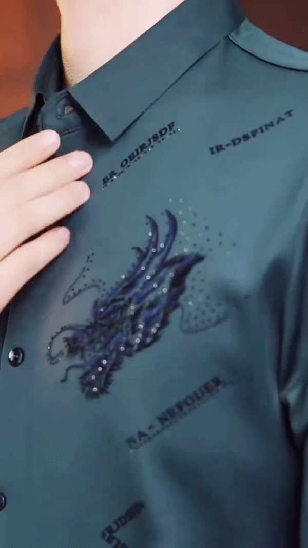 Men's Stylish Full Sleeve Cotton Blend Printed Shirt: Versatility That Speaks Class - Image 2