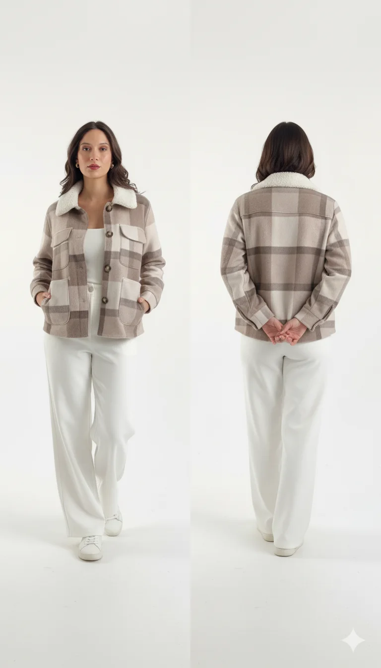 Women’s Plaid Shirt Jacket – Cozy, Chic, and Effortlessly Stylish