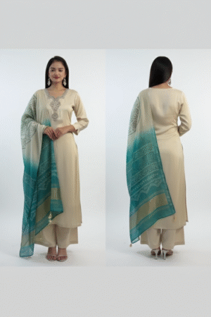 Women Ethnic Motifs Printed Kurta with Trousers & Dupatta – Traditional Charm Meets Contemporary Style