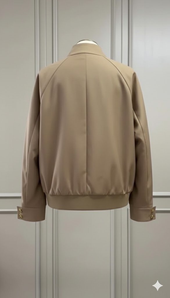 Carolingian British High-End Wool–Cotton Short Coat - Image 4