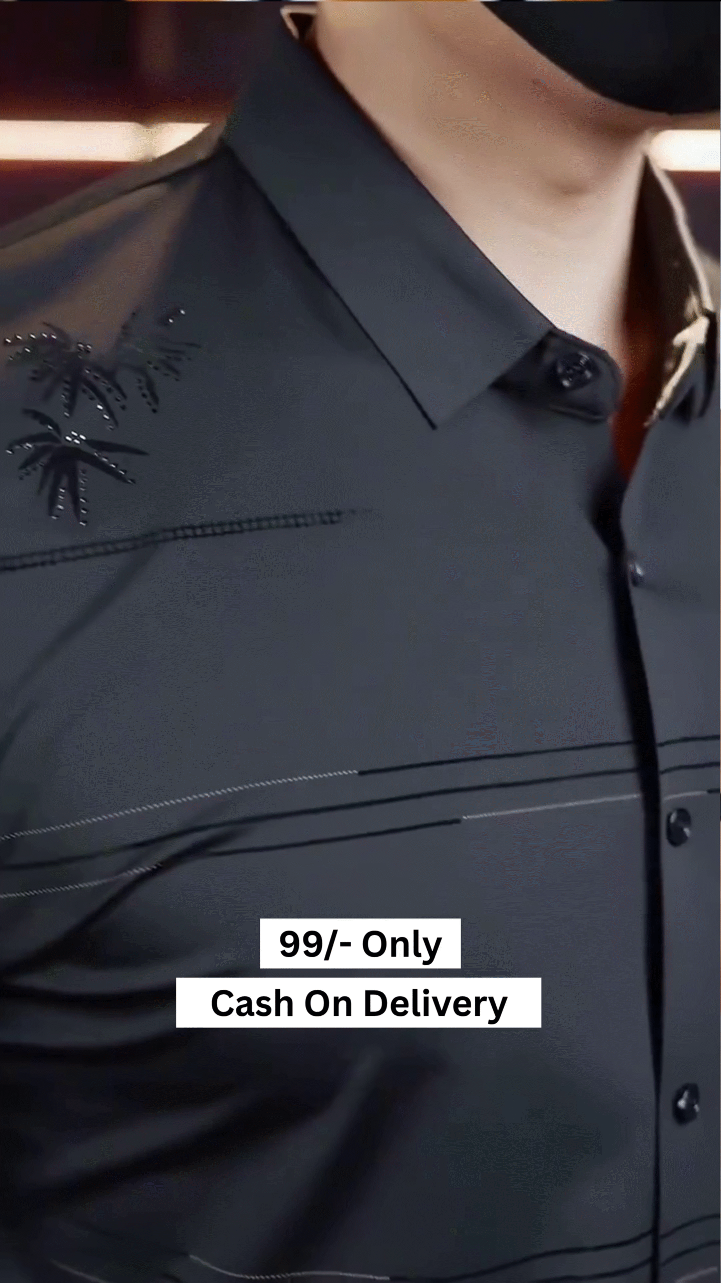 Men Regular Fit Solid Spread Collar Formal Shirt - Image 2