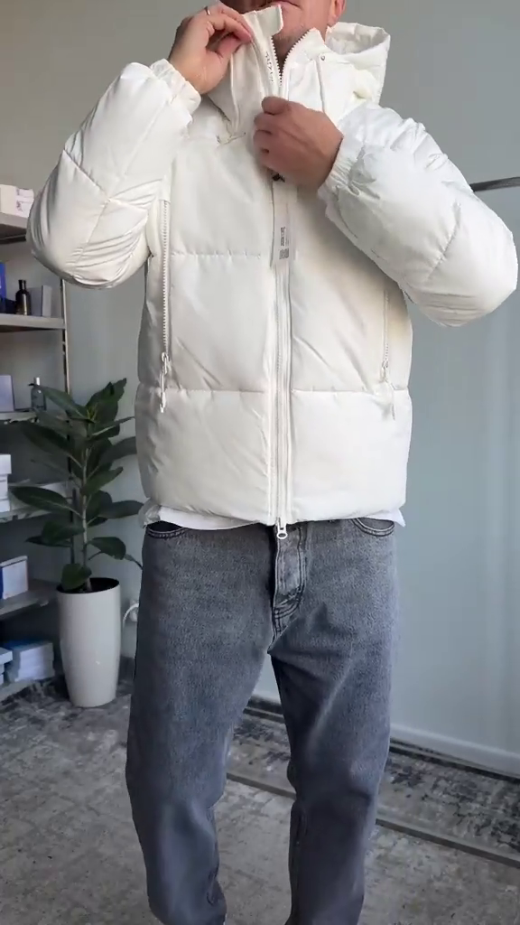 Men Regular Fit Puffer Jacket - Image 4