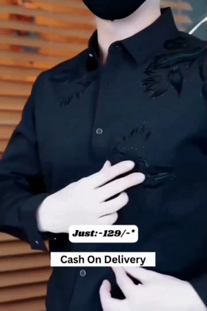 Men's Silk Satin Shirt Floral Slim Fit Long Sleeve Dress Shirt Casual Soft Shirt