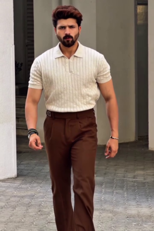 Men’s Slim Fit TShirt & Trouser Combo