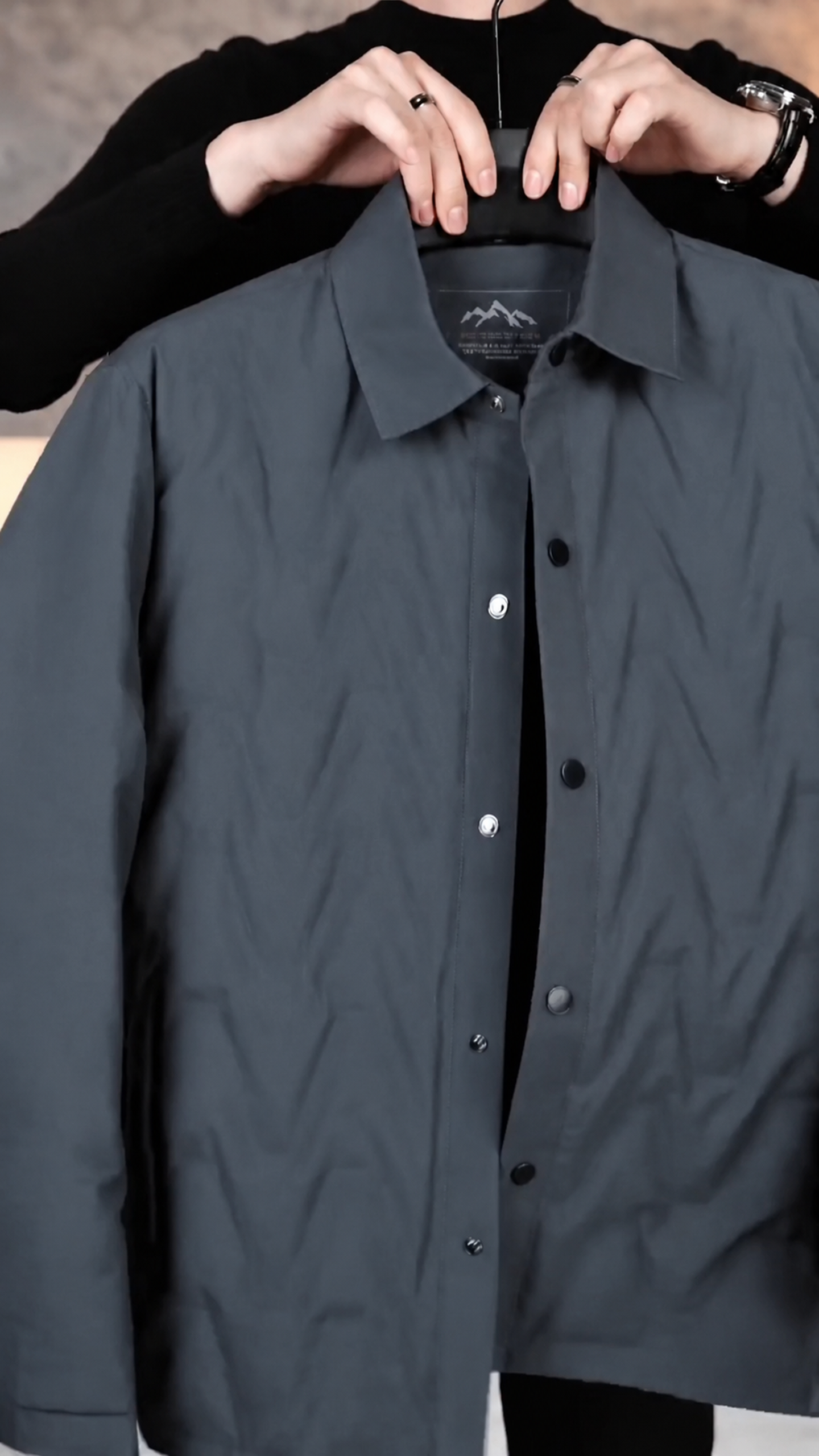 Mens Jacket Lightweight Spring Fall Warm Coat Business Casual windbreaker Jacket Quilted jackets for Men - Image 5