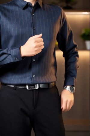 Men Striped Slim Fit Formal Shirt
