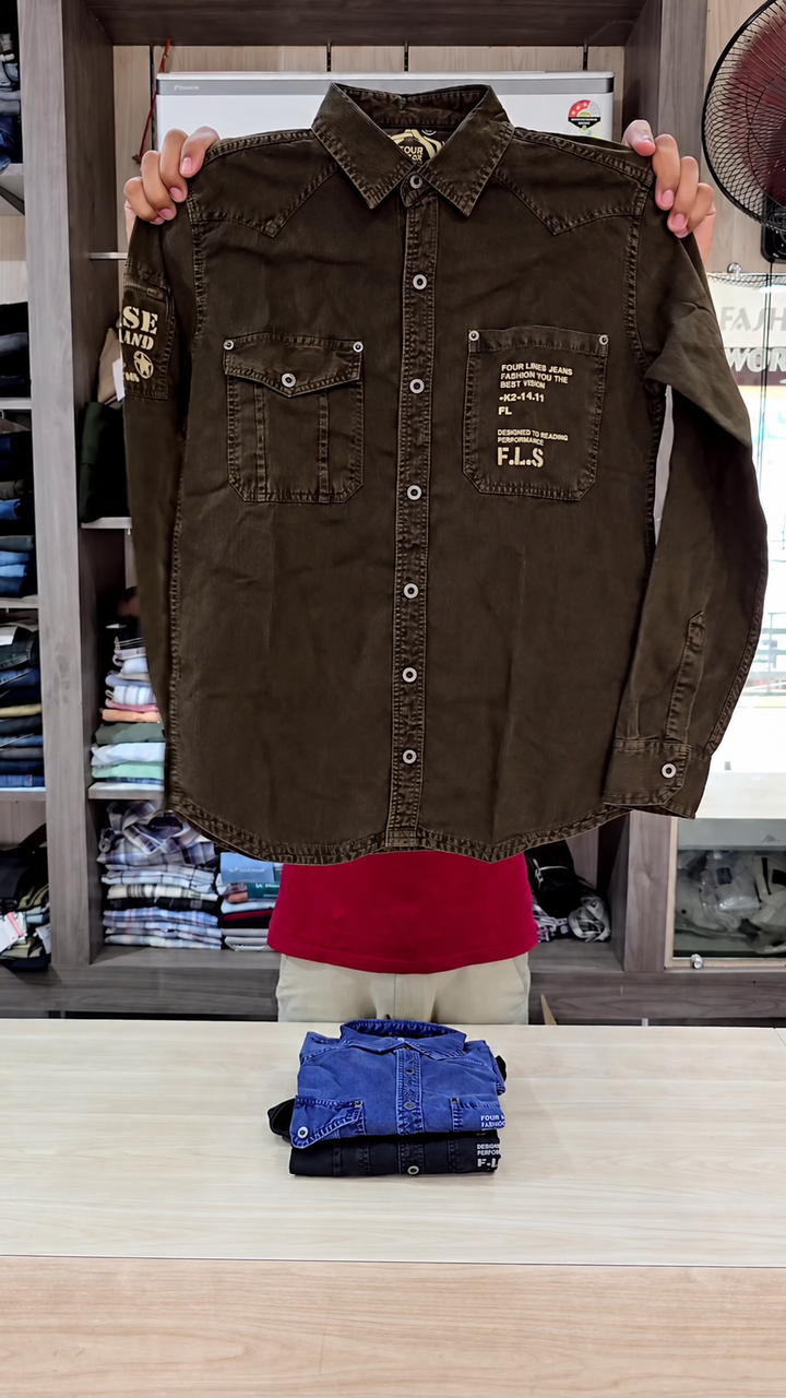 Comfortable Fashion Wear Men’s Premium Denim Shirt - Image 3