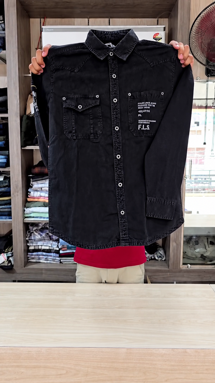 Comfortable Fashion Wear Men’s Premium Denim Shirt - Image 5